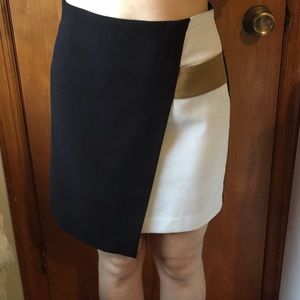 FOREVER 21 contemporary color block skirt